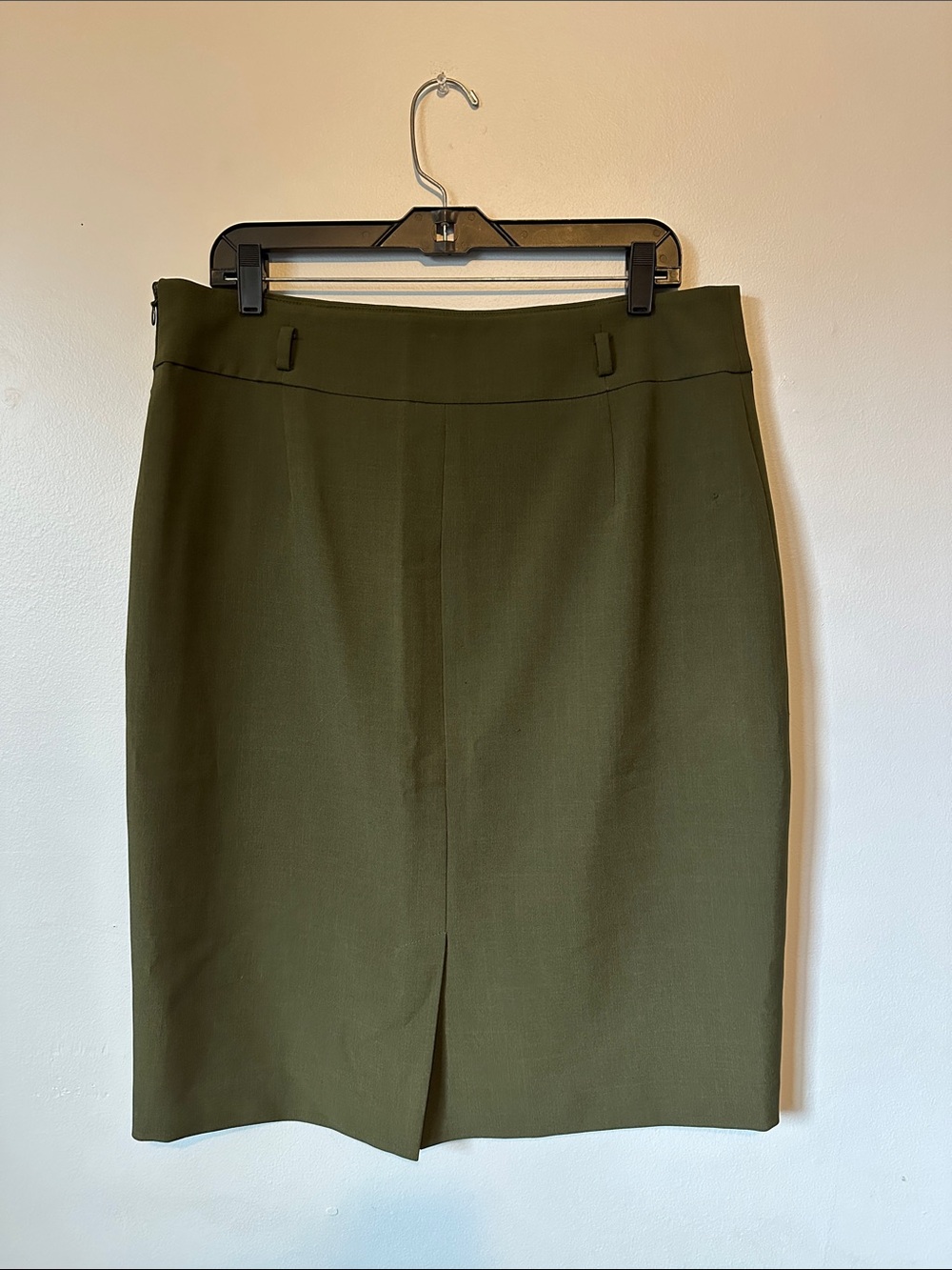 Black Label Classic Olive Green Pencil Skirt Women's Size 12 - Picture 2 of 4